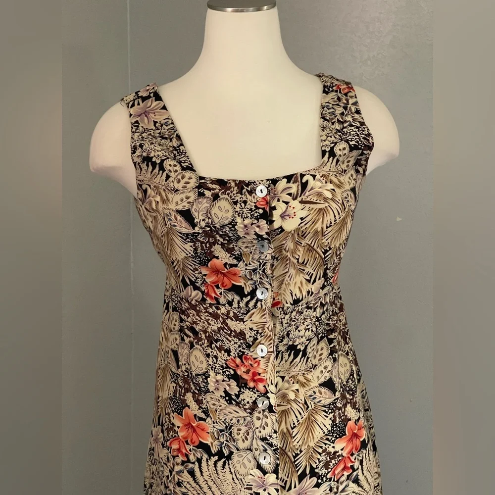 Floral Print Sleeveless Maxi Dress - Picture 2 of 6